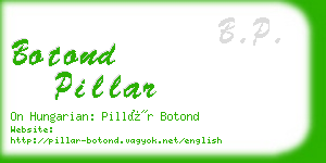 botond pillar business card